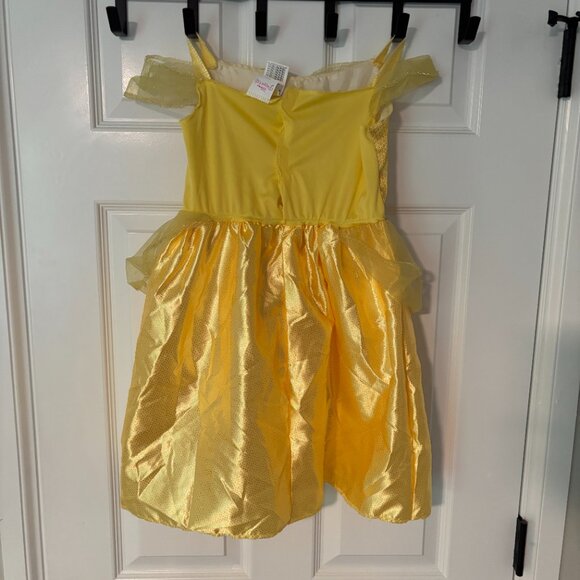 Disney Princess Belle Deluxe Yellow Gown Costume – Girls S (4–6X) - Picture 3 of 4